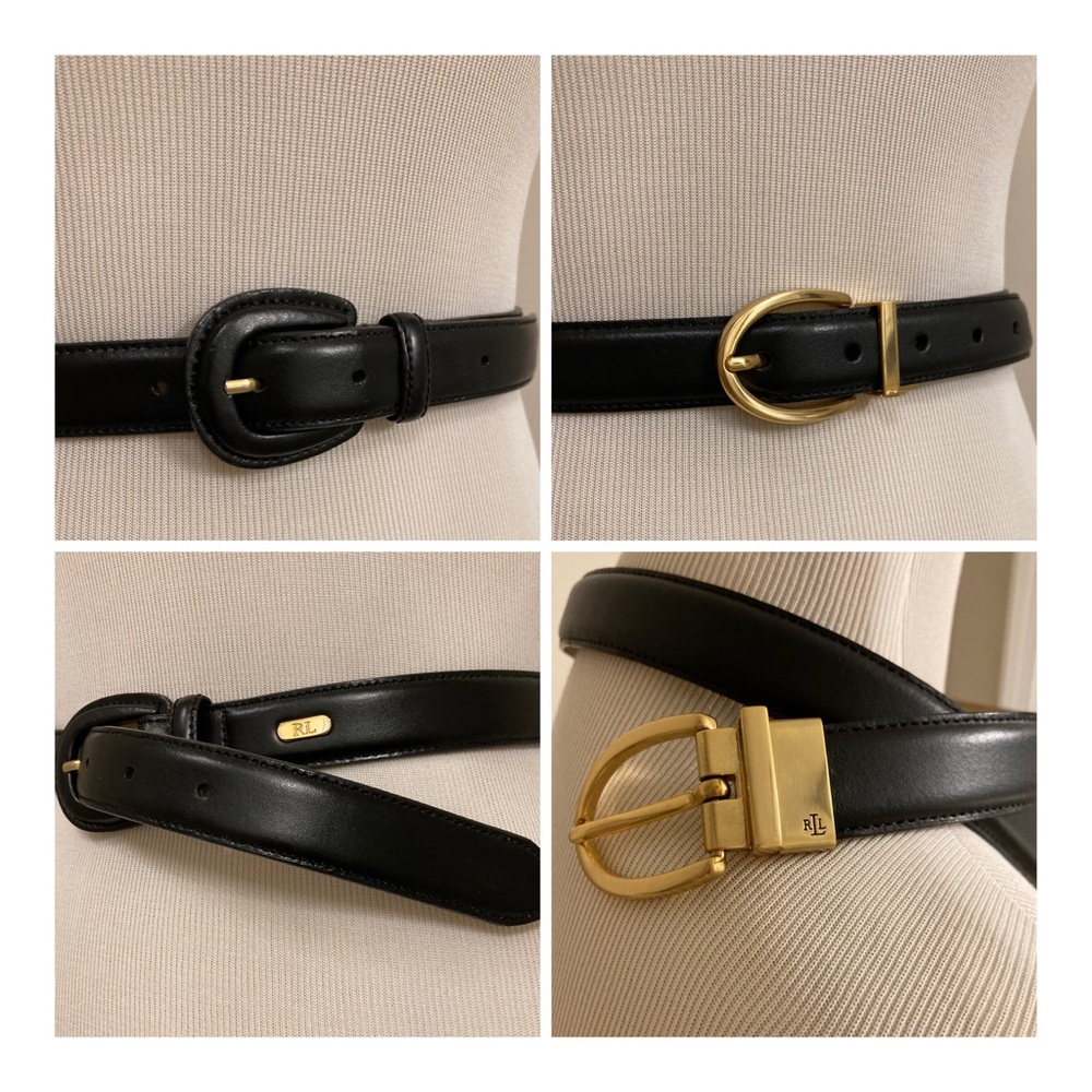 Ralph Lauren leather belts (2)